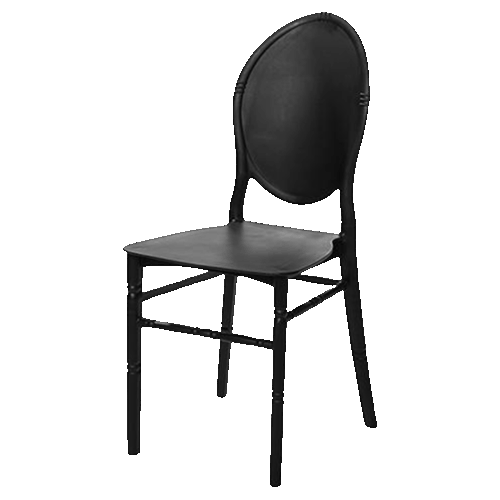 Medaillion-Stuhl Klassisch Schwarz – Bild 1