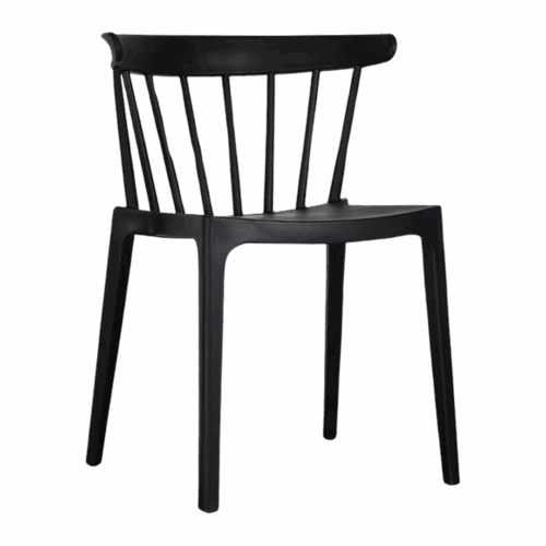 Medaillon-Stuhl Windson Schwarz – Bild 1