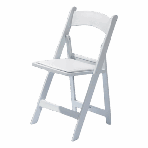 Hochzeitsstuhl klappbar Kunststoff Weiß