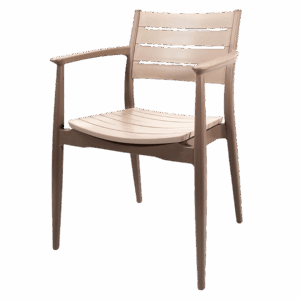 Outdoor-Stapelstuhl Cork Kunststoff Braun/Cappuccino