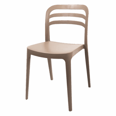 Outdoor-Stapelstuhl Wave Kunstoff Sand/Beige