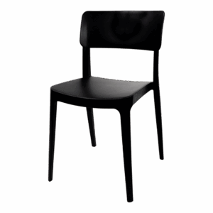 Outdoor-Stapelstuhl Wing Kunststoff Schwarz