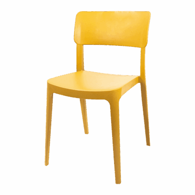 Outdoor-Stapelstuhl Wing Kunststoff Senf/Gelb