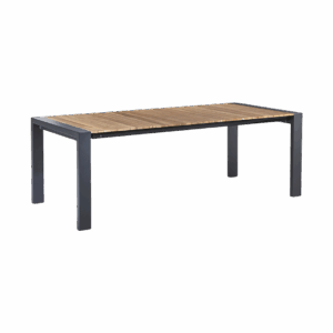 Ausziehtisch Langreo 213/269 x 100 cm Anthrazit/Teak