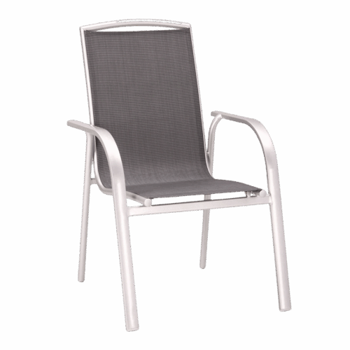 Stapelstuhl Palermo Silber