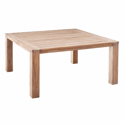 Teak-Tisch Moretti 160 x 160 cm Grey-Wash