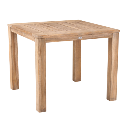 Teak-Tisch Moretti 90 x 90cm grey-wash