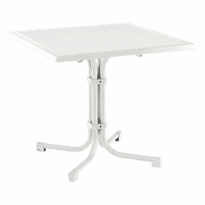 Tisch Boulevard Quadrat 80 x 80 cm Weiß