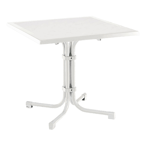 Tisch Boulevard Quadrat 80 x 80 cm Weiß