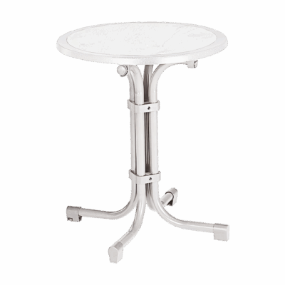 Tisch Boulevard rund 60 cm Ø Weiß