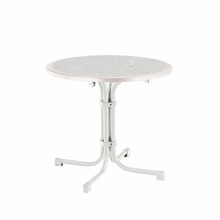 Tisch Boulevard rund 80 cm Weiß