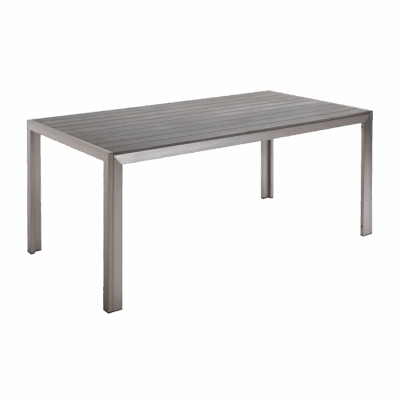 Tisch Seattle 180 x 90 x 76 cm Silber/Anthrazit