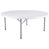 Catering-Tisch rund Weiß Höhe: 74 cm Klappbar (2 Größen)