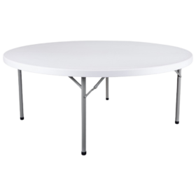 Catering-Tisch rund Weiß Höhe: 74 cm Klappbar (2 Größen)