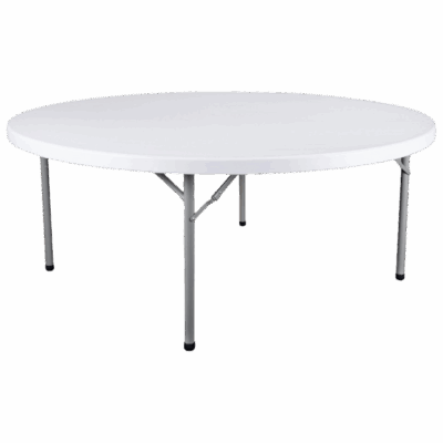 Catering-Tisch rund Weiß Höhe: 74 cm Klappbar (2 Größen)