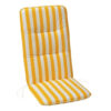 Monoblock-Kissen 96 x 43 x 5 cm Gelb Weiß gestreift