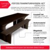 Festzeltgarniturhussen-Set München Stretch Braun