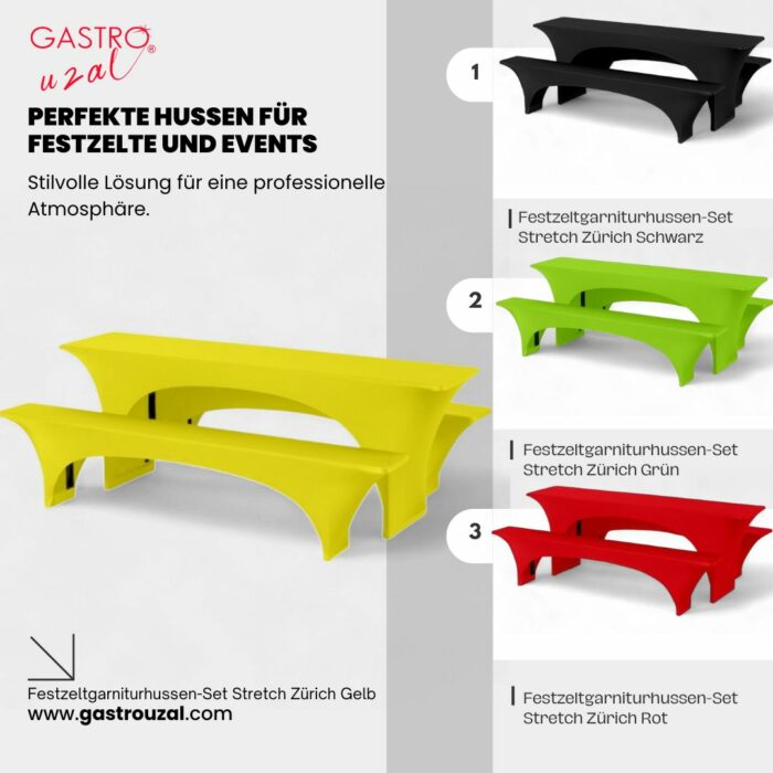 Festzeltgarniturhussen-Set Zürich