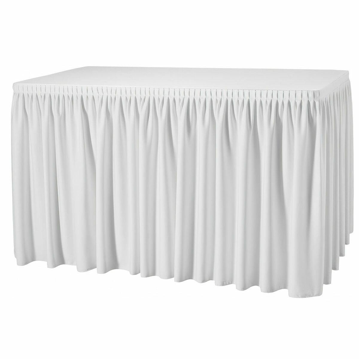 Skirting Plisseefalte Weiß