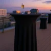 stehtischhusse 80cm schwarz