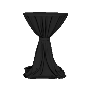 Stehtischdecke Schwarz