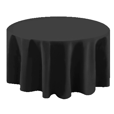 Tischdecke Catering rund Schwarz