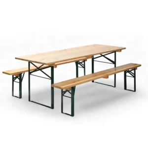 Bierzeltgarnitur Set Professional – Tisch 220×70 cm, 2 Bänke 220×25 cm