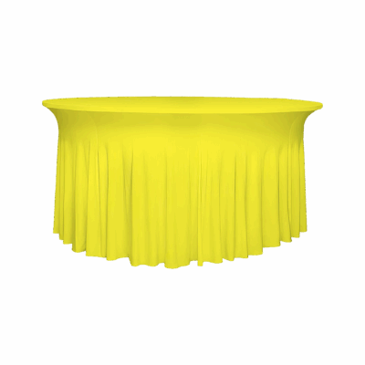 runde Tischhusse Gelb