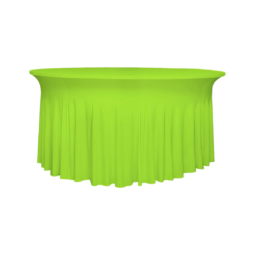 runde Deluxe-Tischhusse Grün (3 Größen)
