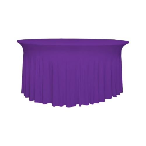 runde Deluxe-Tischhusse Lila (3 Größen)