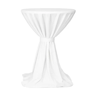Stehtischdecke 60 - 100 cm Milano Weiß