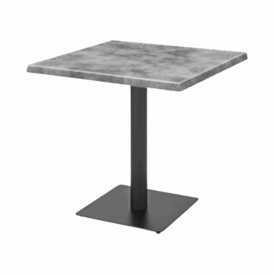 Biergartentisch Oscar Beton Laminat 80 x 80 cm Tischplattendicke: 28 mm