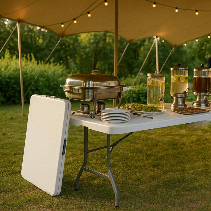 Catering-Klapptisch 80471 Weiß 183 x 76 cm