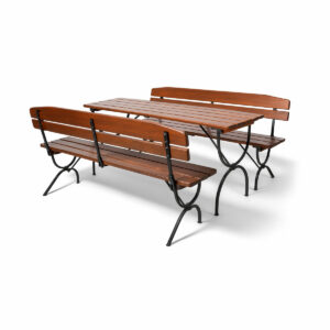 Bierzeltgarnitur mit Lehne