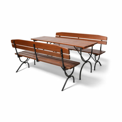 biertischgarnitur mit lehne