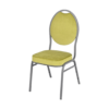 Bankettstuhl Maestro Stahl M02S Limonengras stapelbar
