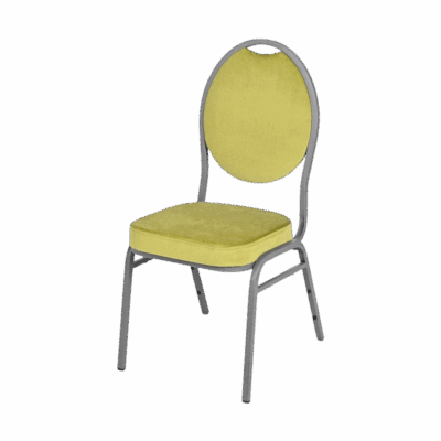 Bankettstuhl Maestro Stahl M02S Limonengras stapelbar