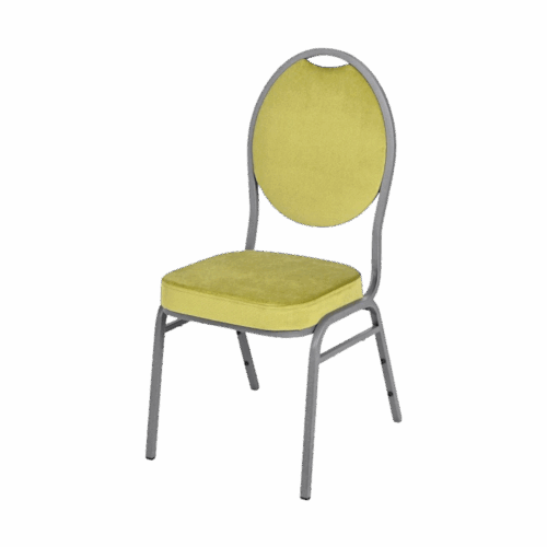 Bankettstuhl Maestro Stahl M02S Limonengras stapelbar