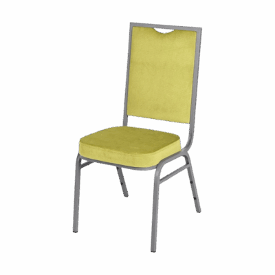 Bankettstuhl Maestro Stahl M05S Limonengras stapelbar