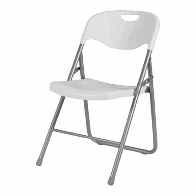 Klappstuhl Poly 9 Weiß
