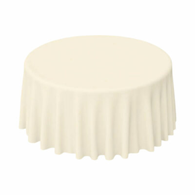 Runde Tischdecke Creme