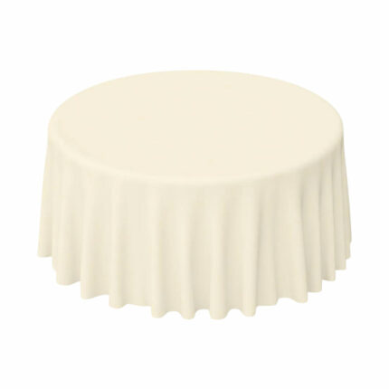 Runde Tischdecke Creme