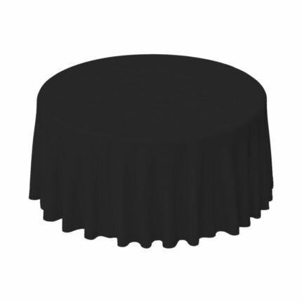 Runde Tischdecke Schwarz