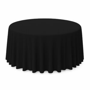 Runde Tischdecke Schwarz