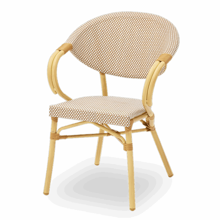 Technorattan-Stuhl CAMILLO Beige