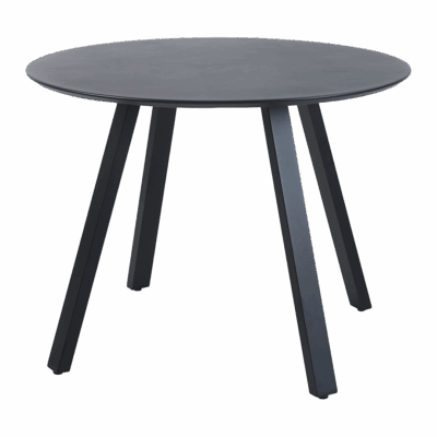 Gartentisch Halo 100 cm rund Schwarz