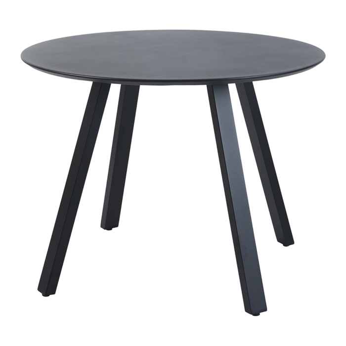 Gartentisch Halo 100 cm rund Schwarz