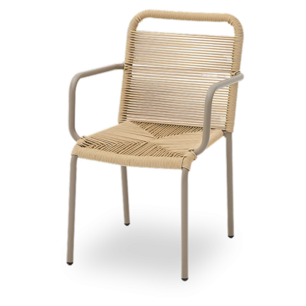 Technorattan-Stuhl MARCELLO Beige