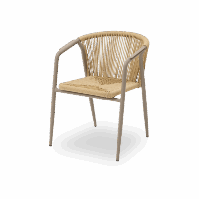 Technorattan-Stuhl LUIGI Beige