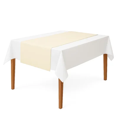 Gastro Tischläufer Creme 5er Pack 130x50 cm
